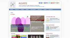 Desktop Screenshot of aldarte.org