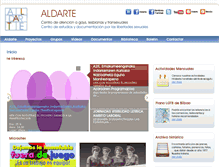 Tablet Screenshot of aldarte.org